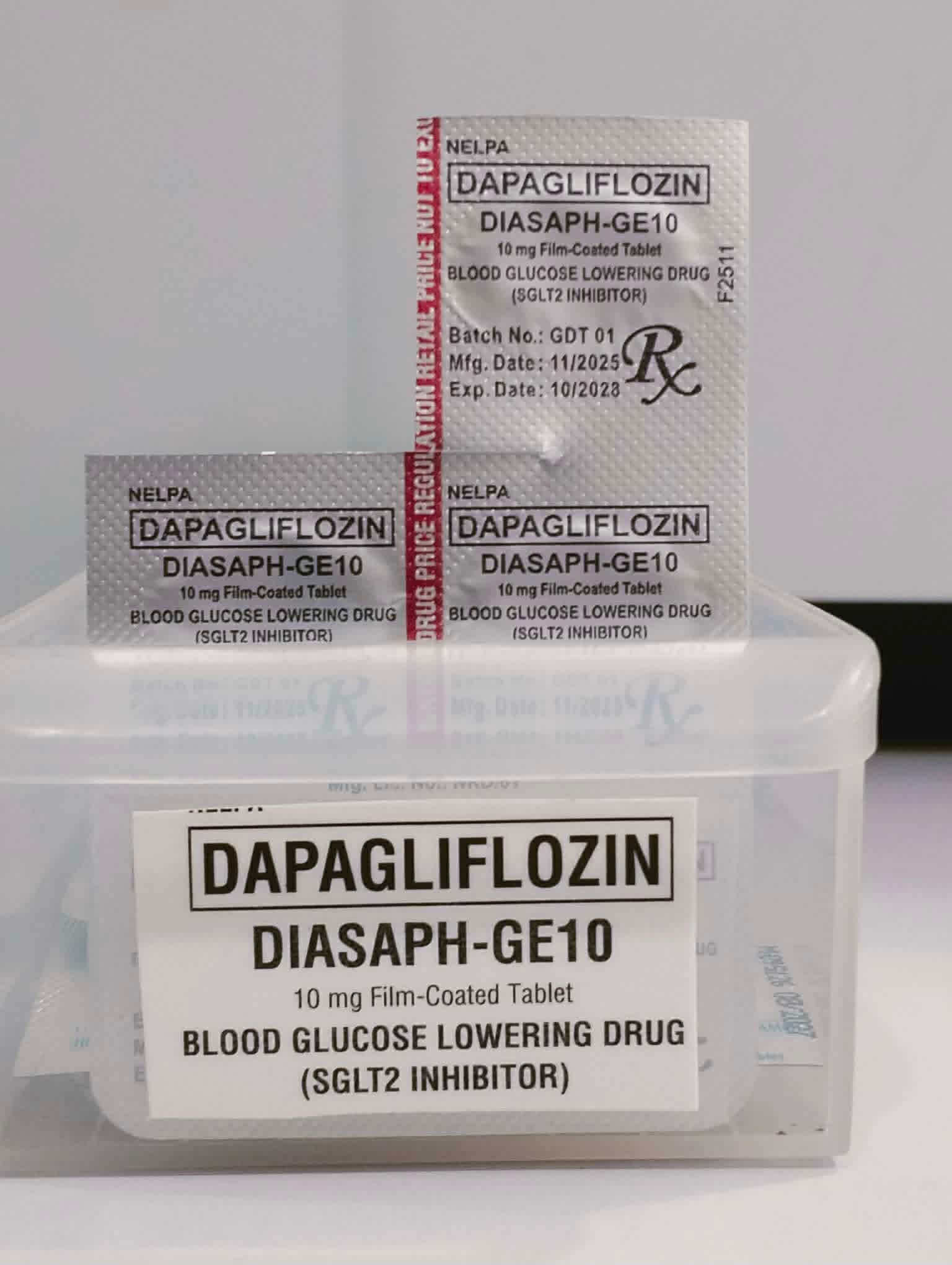 Dapagliflozin (Diasaph) 10mg/tab