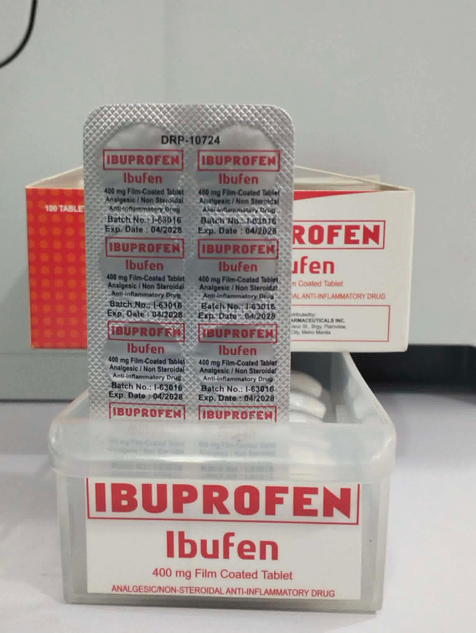 Ibuprofen (Ibufen) 400mg/tab