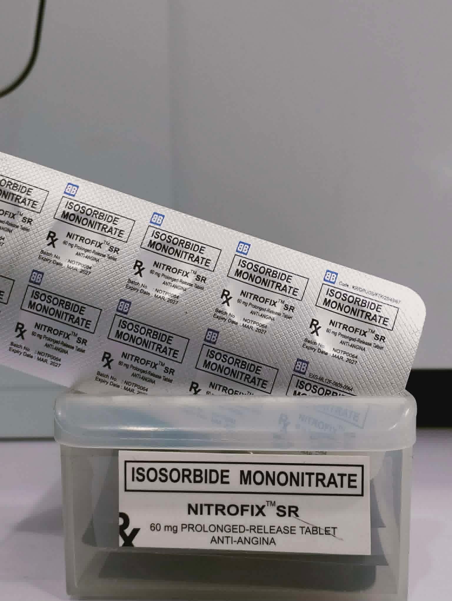 Isosorbide Mononitrate (Nitrofix SR) 60mg tab