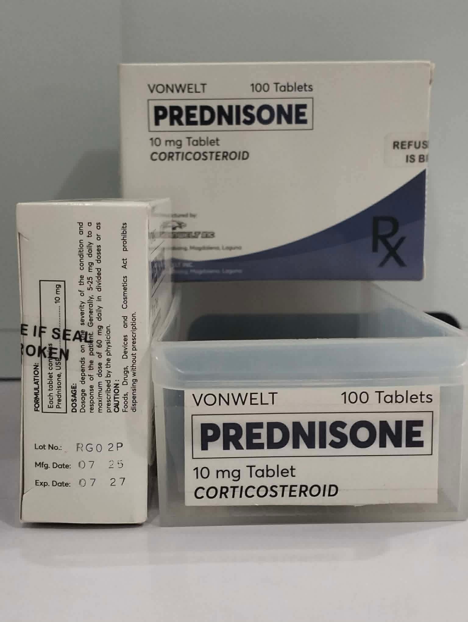 Prednisone (Vonwelt) 10mg/tab
