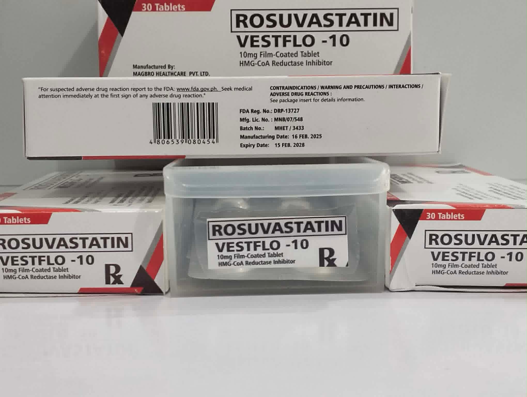 Rosuvastatin (Vestflo) 10mg/tab