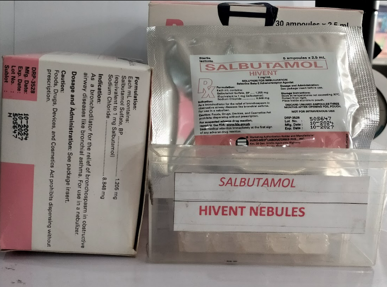 Salbutamol (Hivent) 1mg/ml 2.5ml nebule