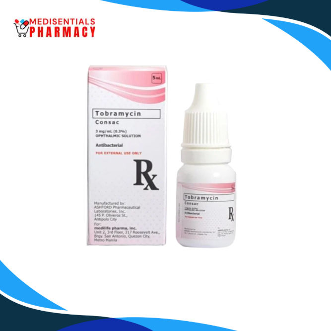 Tobramycin (Consac) 3mg/ml 5ml eye drops