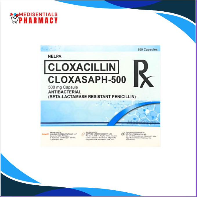 Cloxacillin (Cloxasaph) 500mg/cap