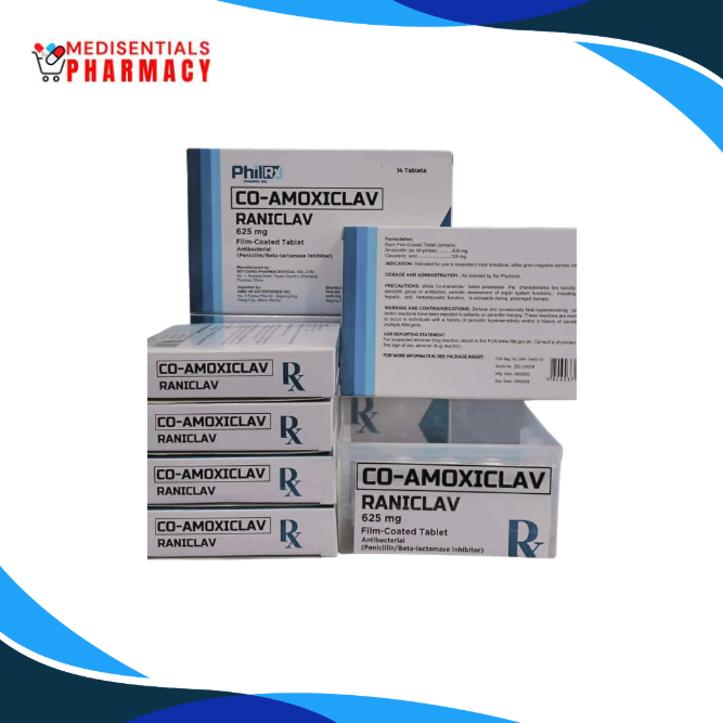 Co-amoxiclav (Raniclav) 625mg/tab