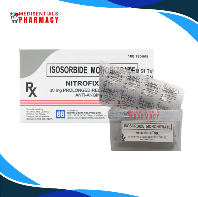 Isosorbide Mononitrate (Nitrofix SR) 60mg tab