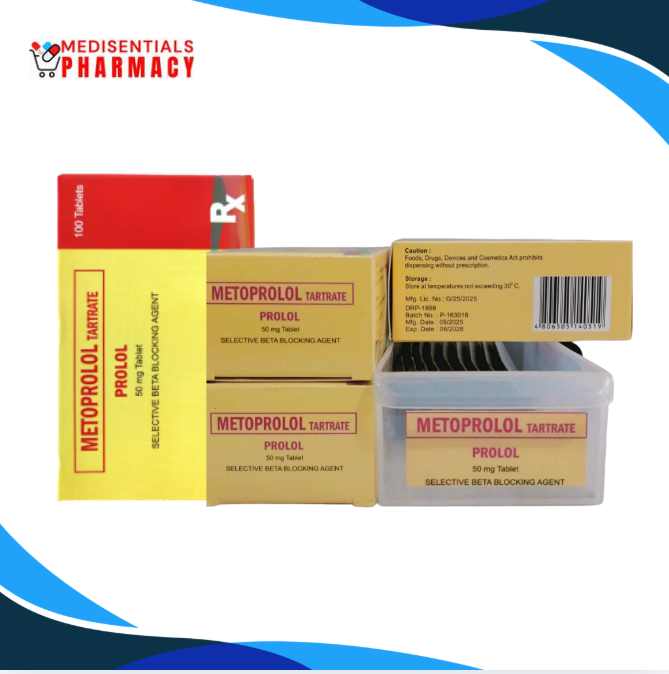 Metoprolol (Prolol) 50mg/tab