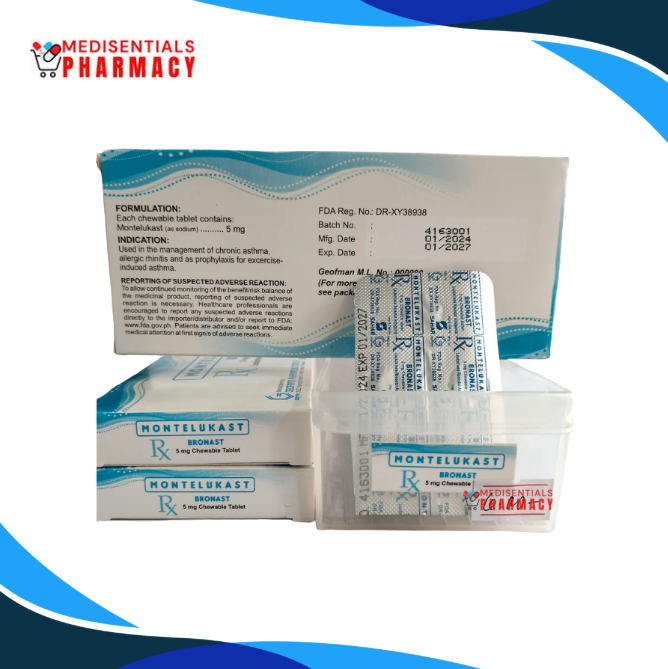 Montelukast (Bronast) 5mg/tab