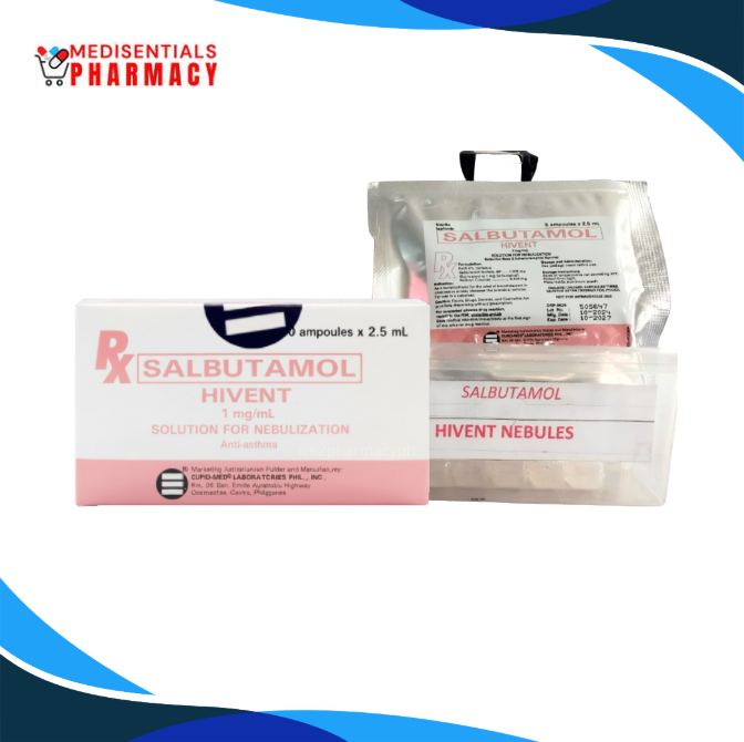 Salbutamol (Hivent) 1mg/ml 2.5ml nebule