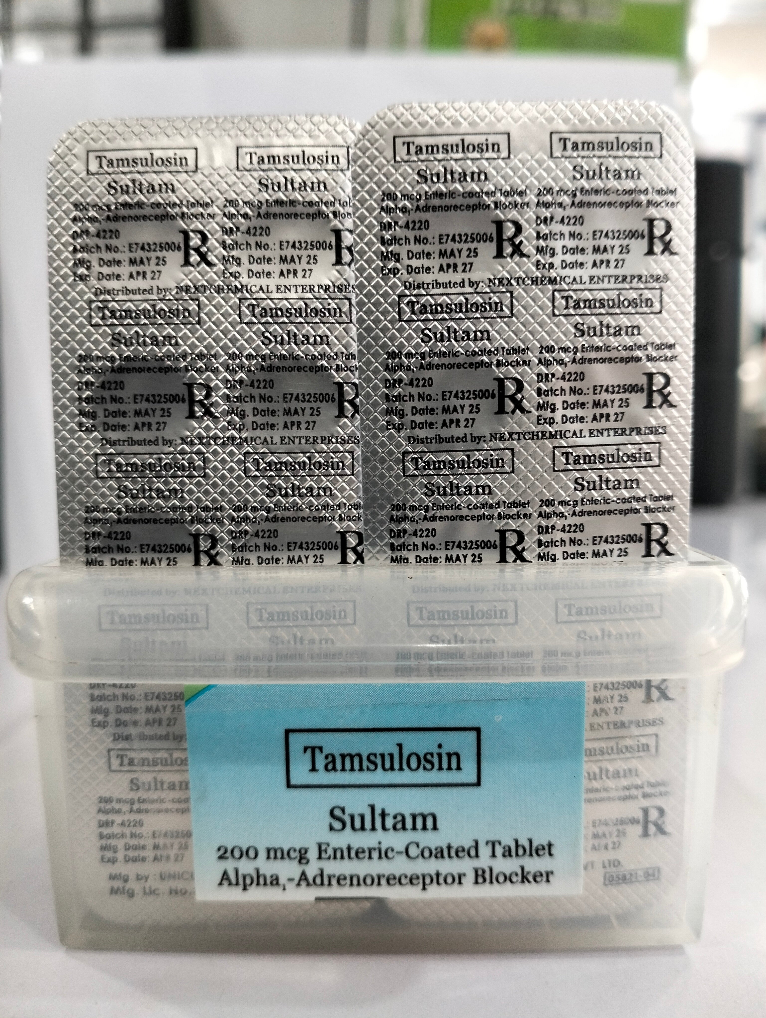 Tamsulosin (Sultam) 200mcg/cap