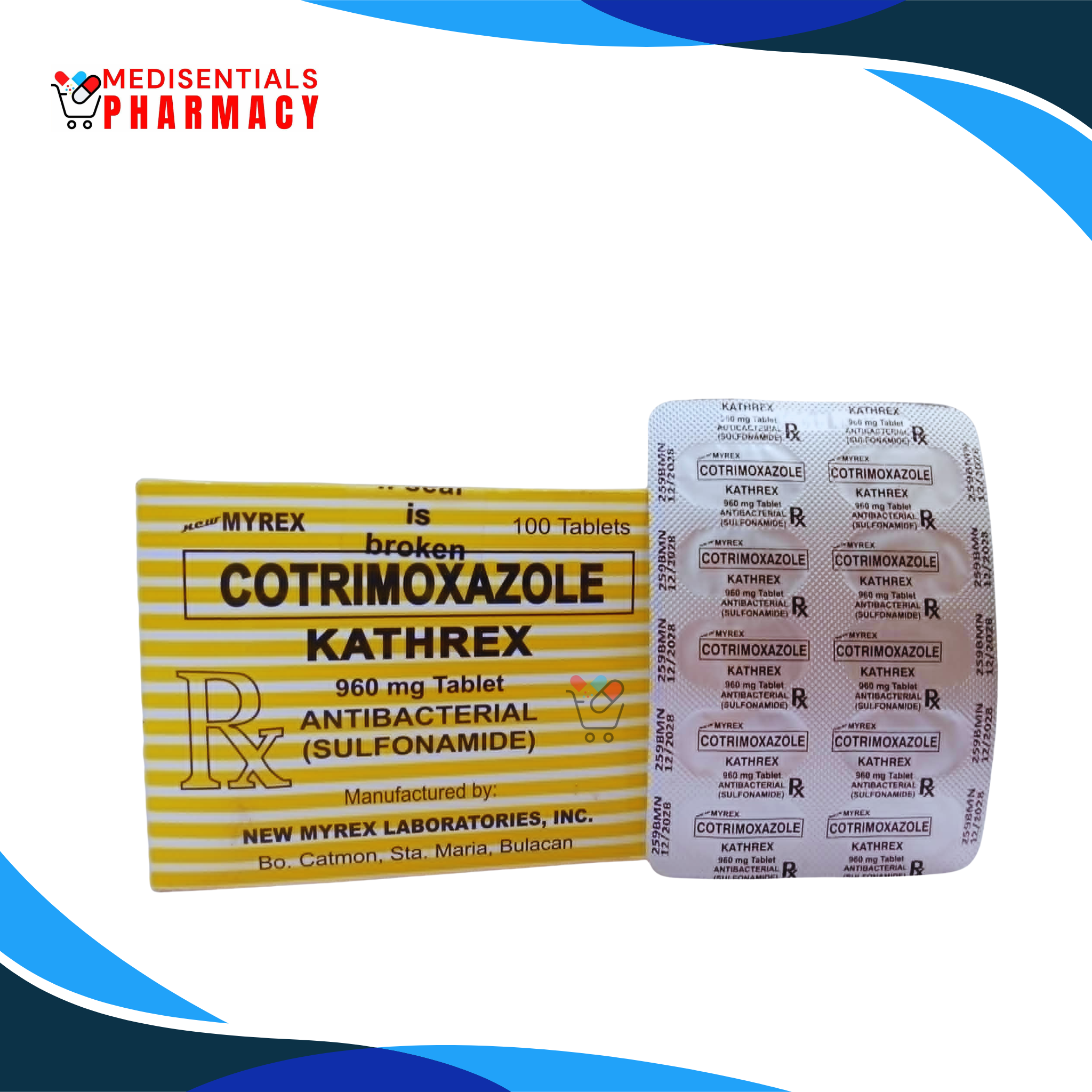 Cotrimoxazole (Kathrex) 960mg/tab