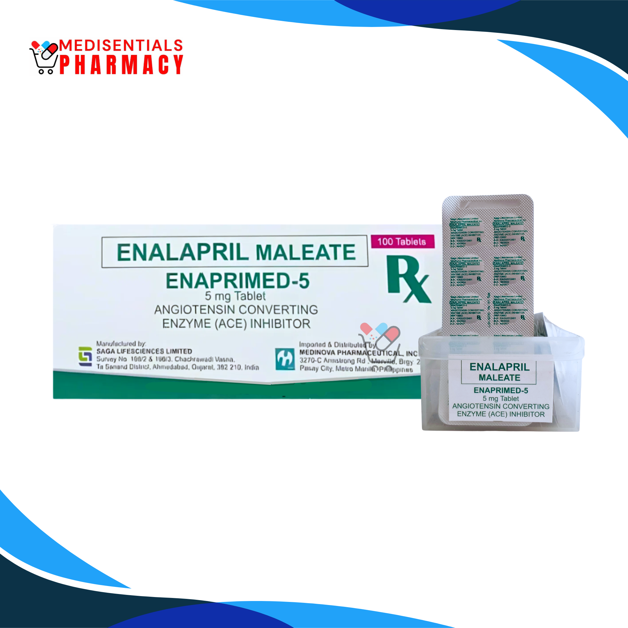 Enalapril (Enaprimed) 5mg/tab