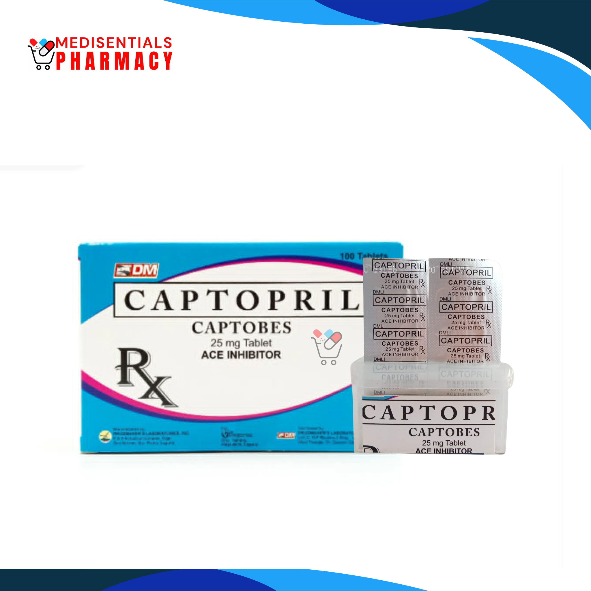Captopril (Captobes) 25mg/tab