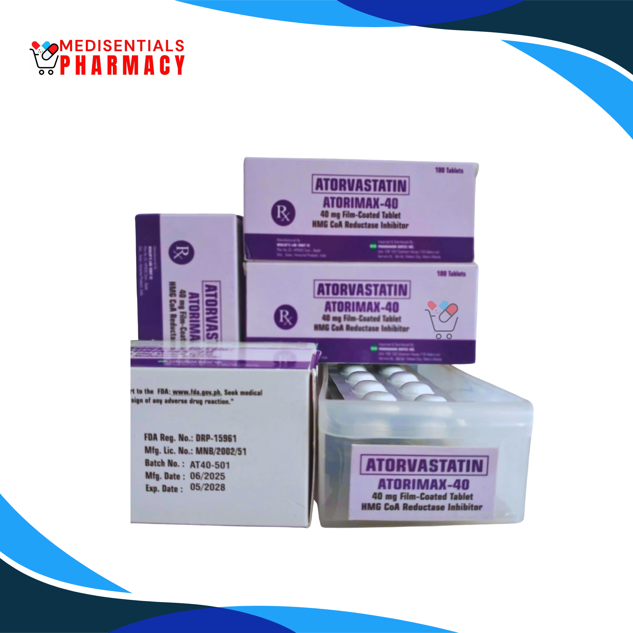 Atorvastatin (Atorimax) 40mg/tab